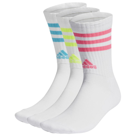 Adidas Κάλτσες 3-Stripes Cushioned Sportswear Crew Socks 3 pairs
